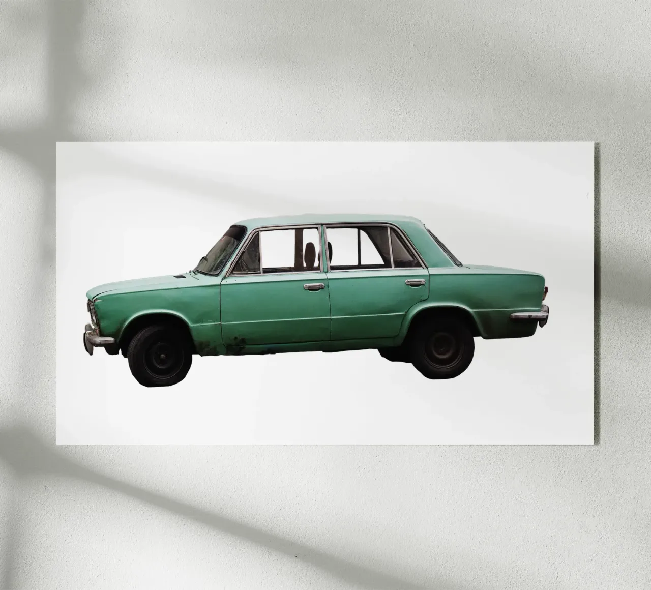 Vecchia auto Ucraina plexiglass da fotokunst