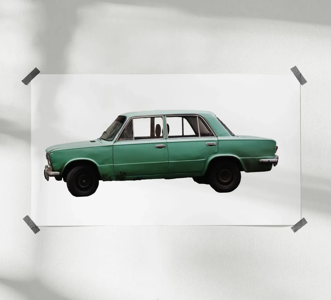 Vecchia auto Ucraina poster da fotokunst