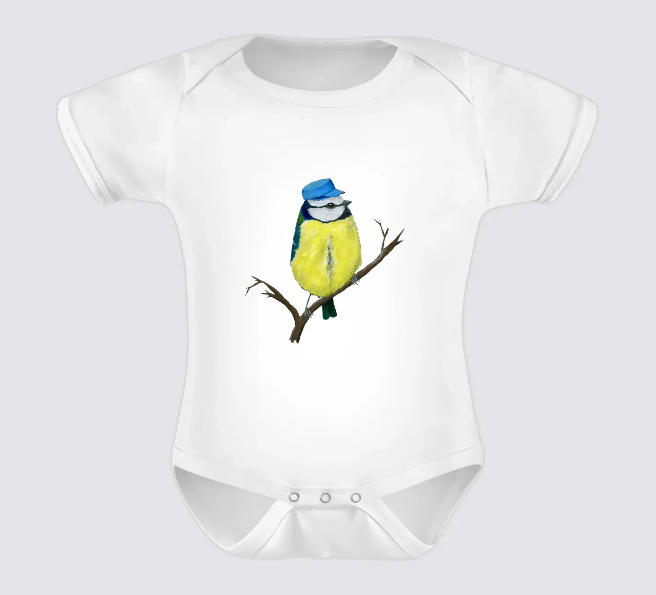 Signor Bluetit body neonato maniche corte da BwiseLizzy