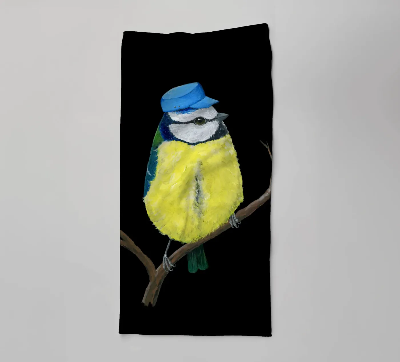 Mr. Bluetit towel by BwiseLizzy