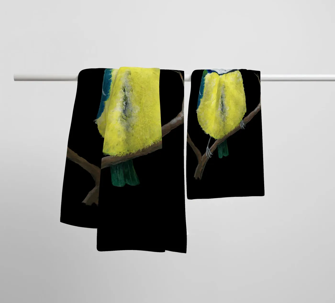 Mr. Bluetit towel by BwiseLizzy