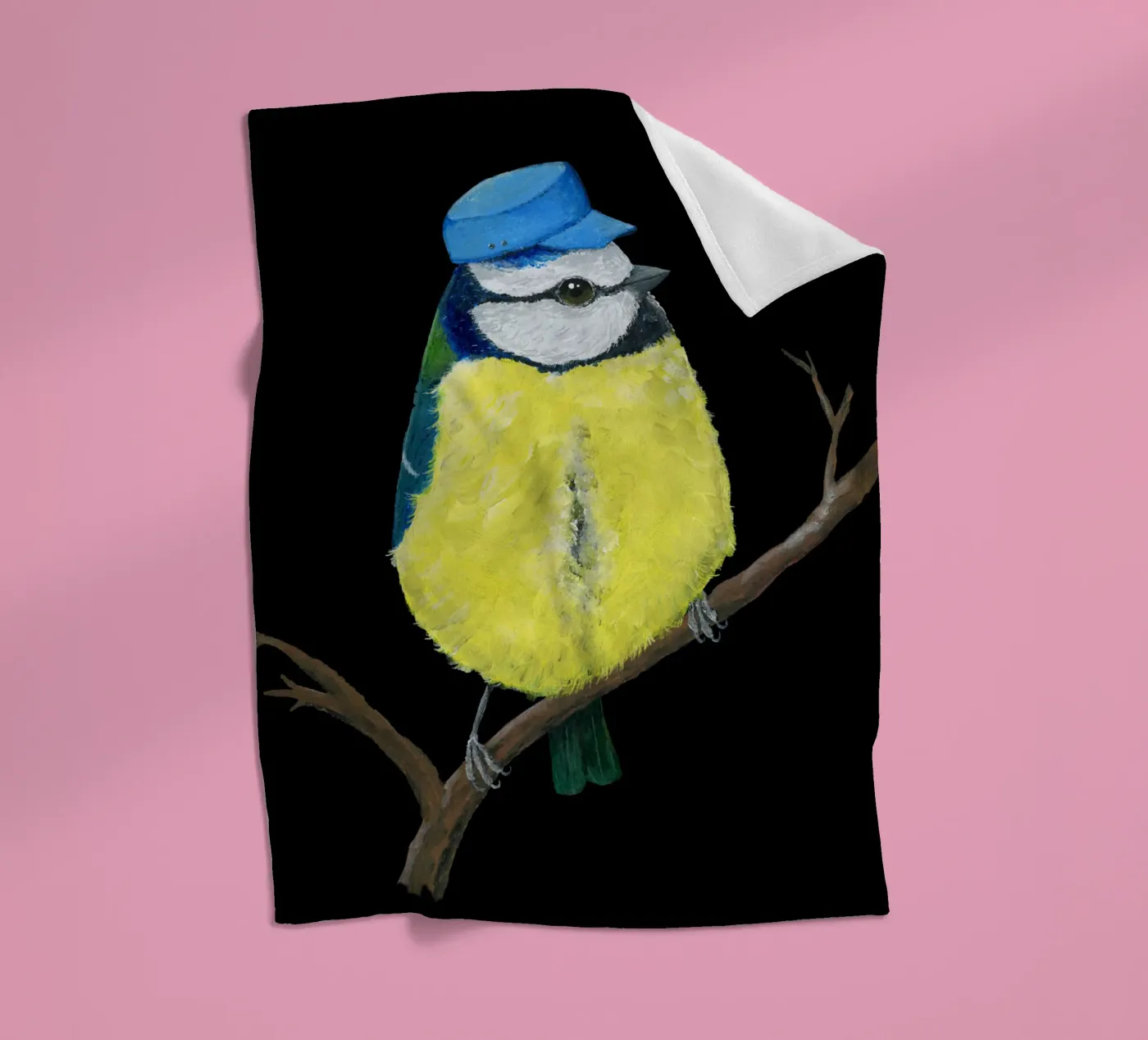 Herr Bluetit Fleecedecke von BwiseLizzy