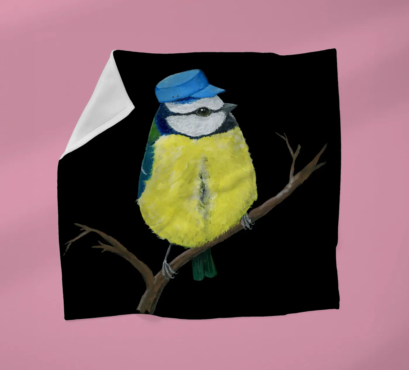 Herr Bluetit Fleecedecke von BwiseLizzy