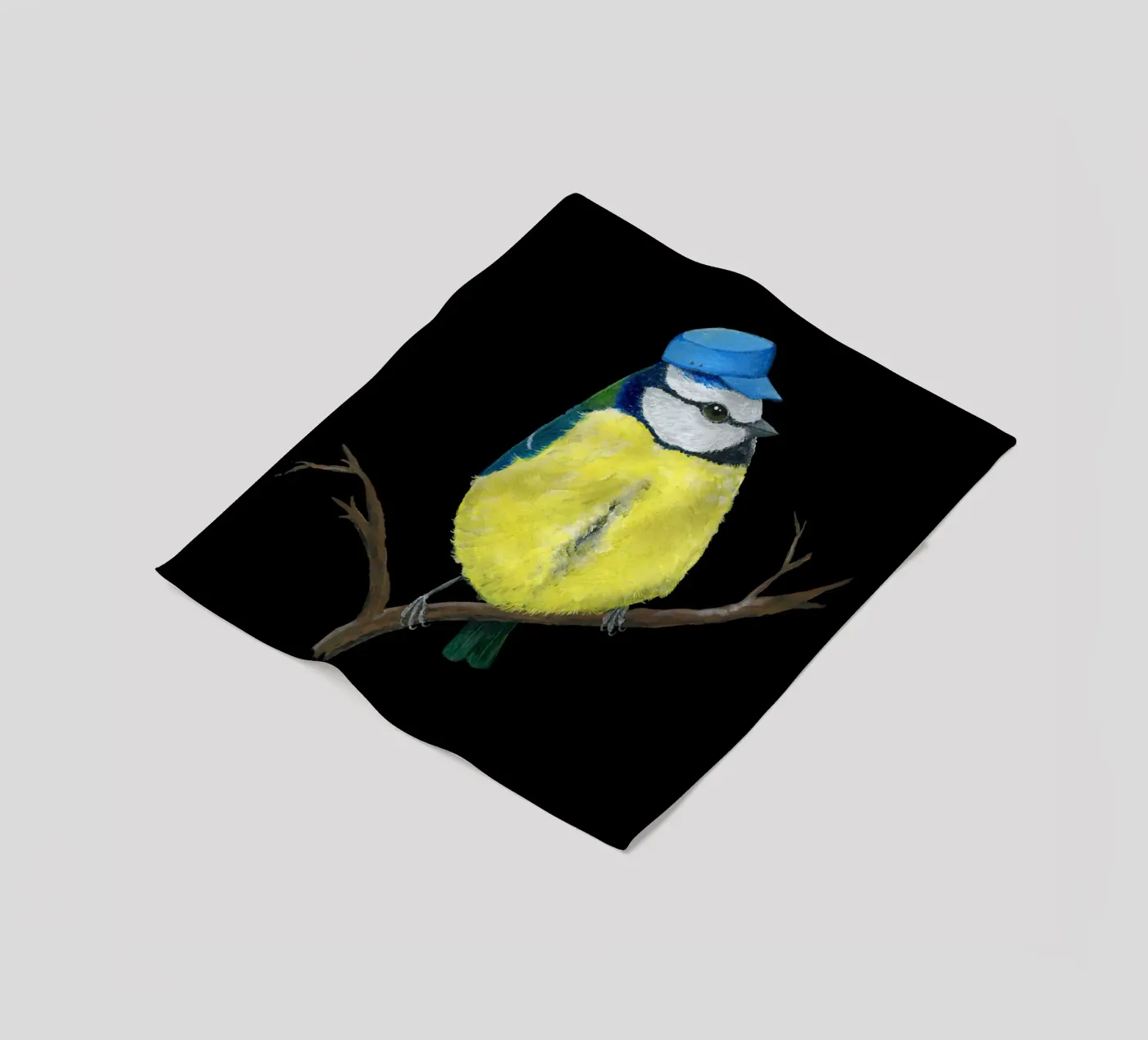 Herr Bluetit Fleecedecke von BwiseLizzy