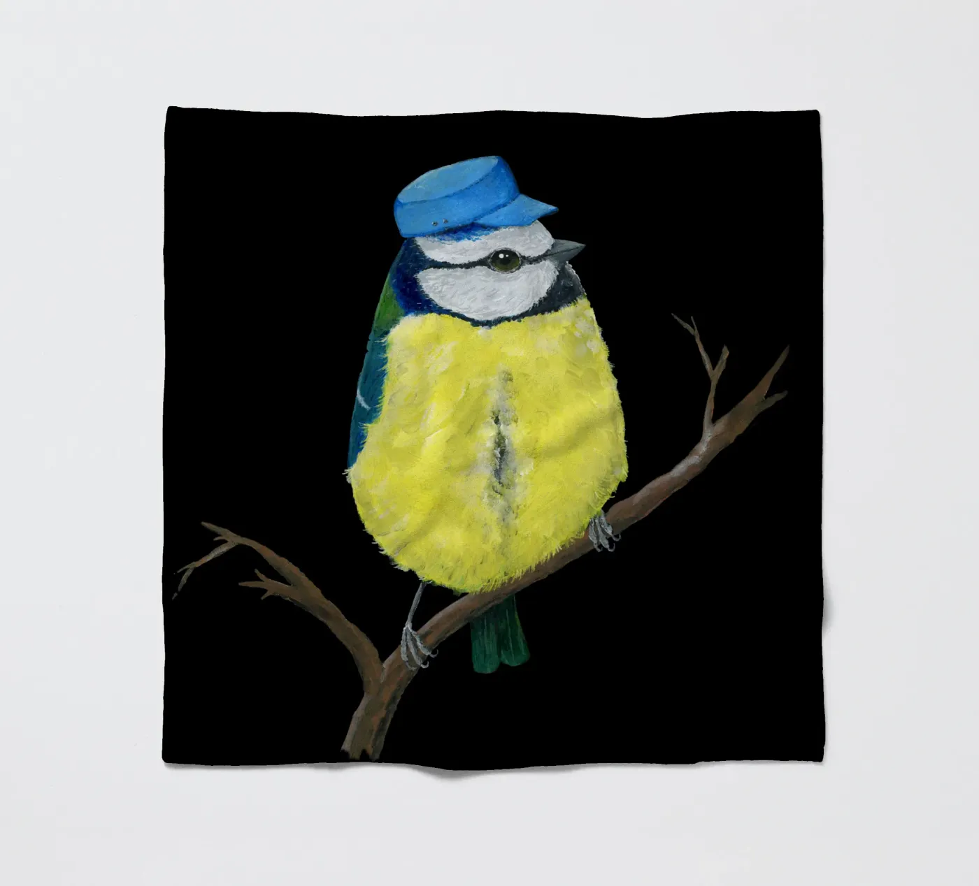Herr Bluetit Fleecedecke von BwiseLizzy