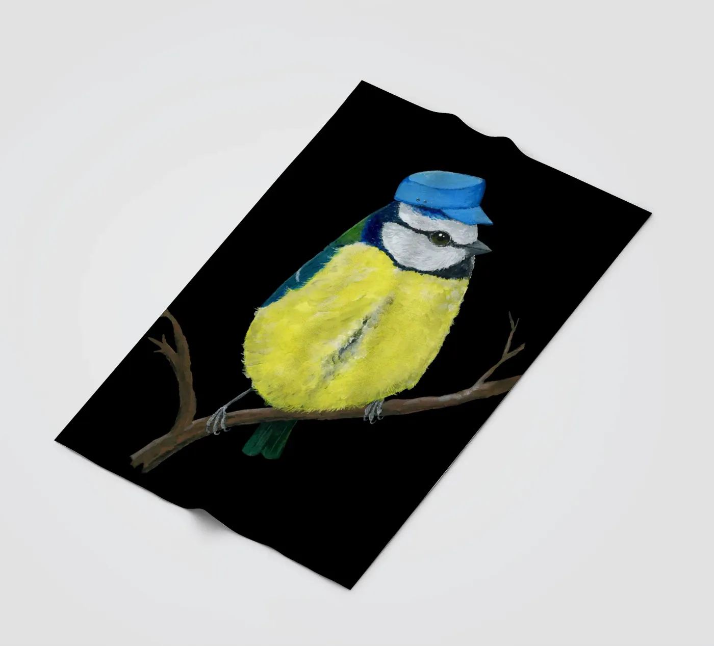 Herr Bluetit Fleecedecke von BwiseLizzy