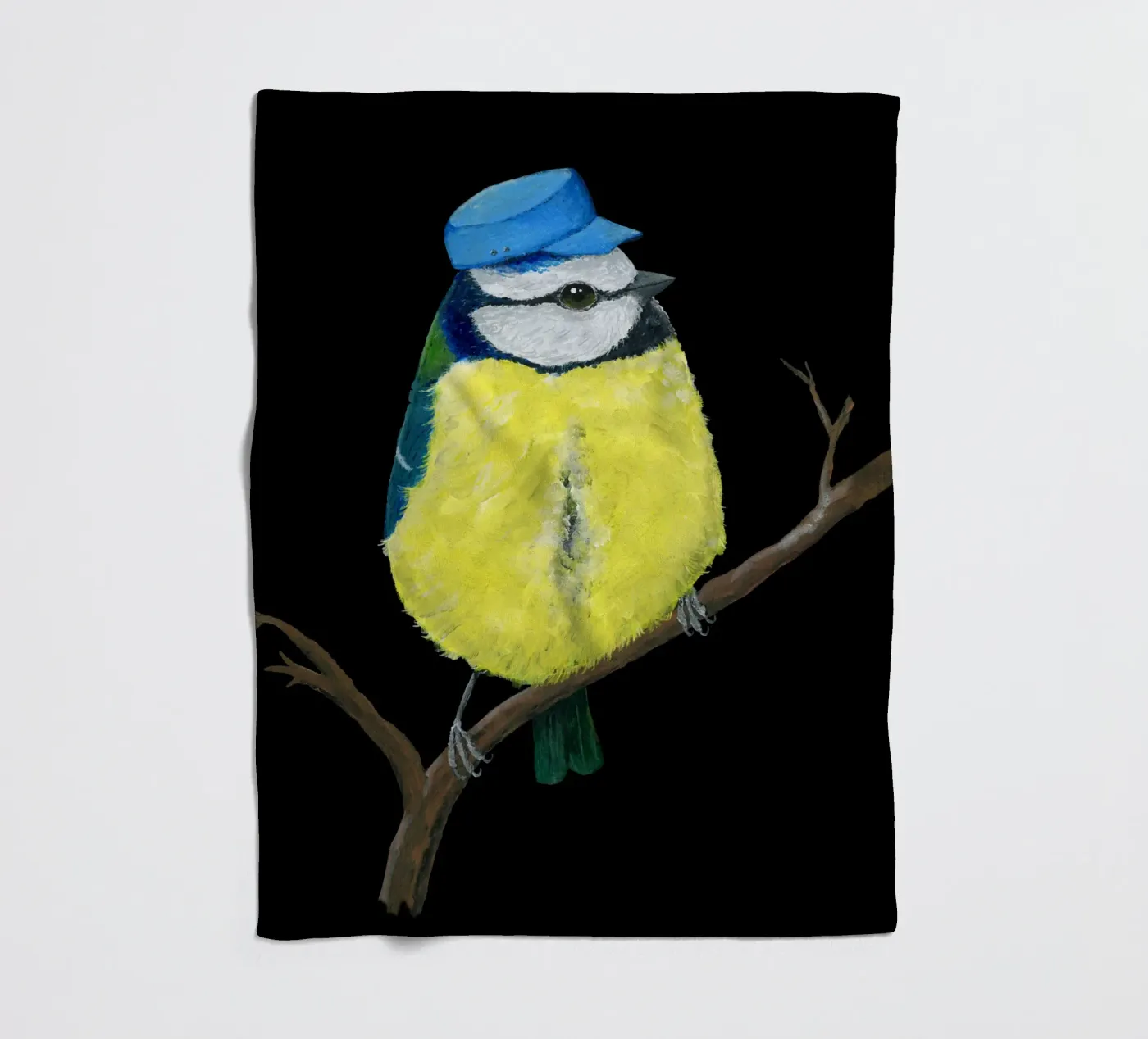 Herr Bluetit Fleecedecke von BwiseLizzy