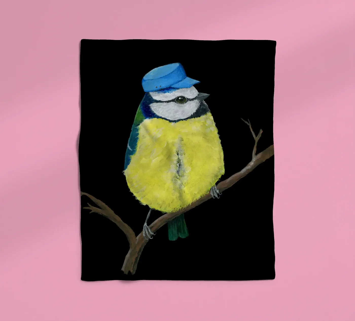 Herr Bluetit Fleecedecke von BwiseLizzy