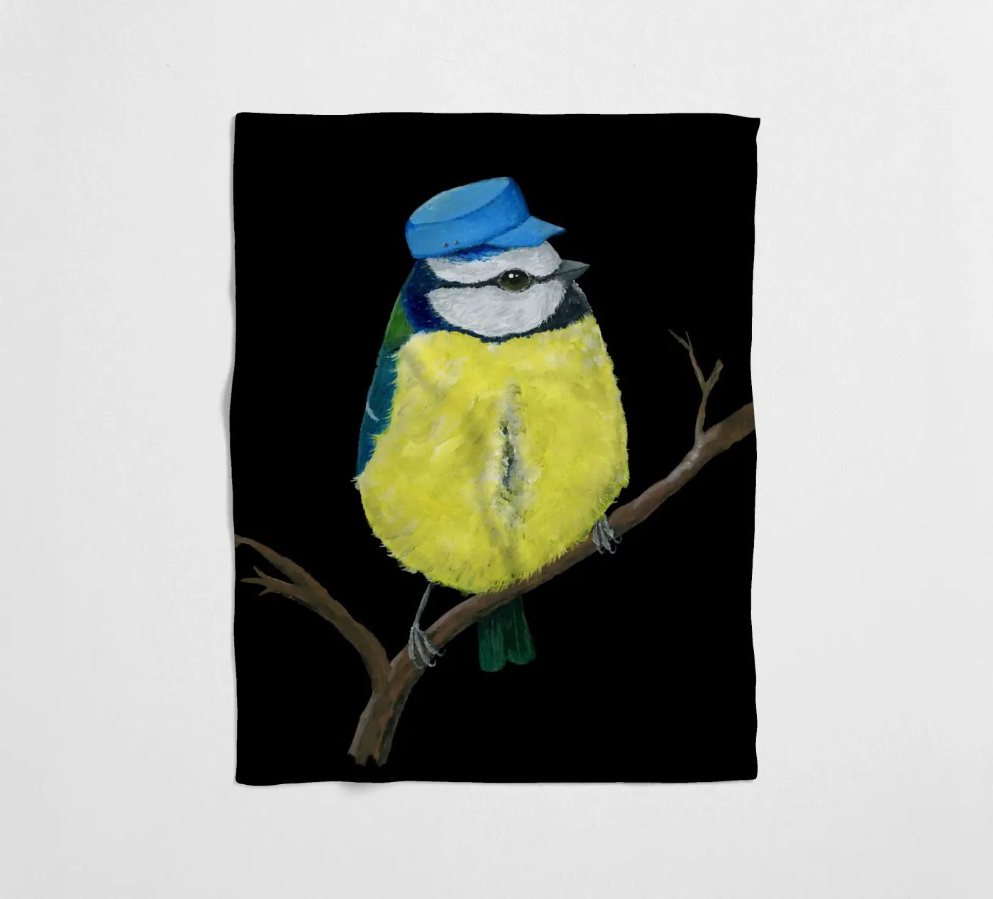 Herr Bluetit Fleecedecke von BwiseLizzy