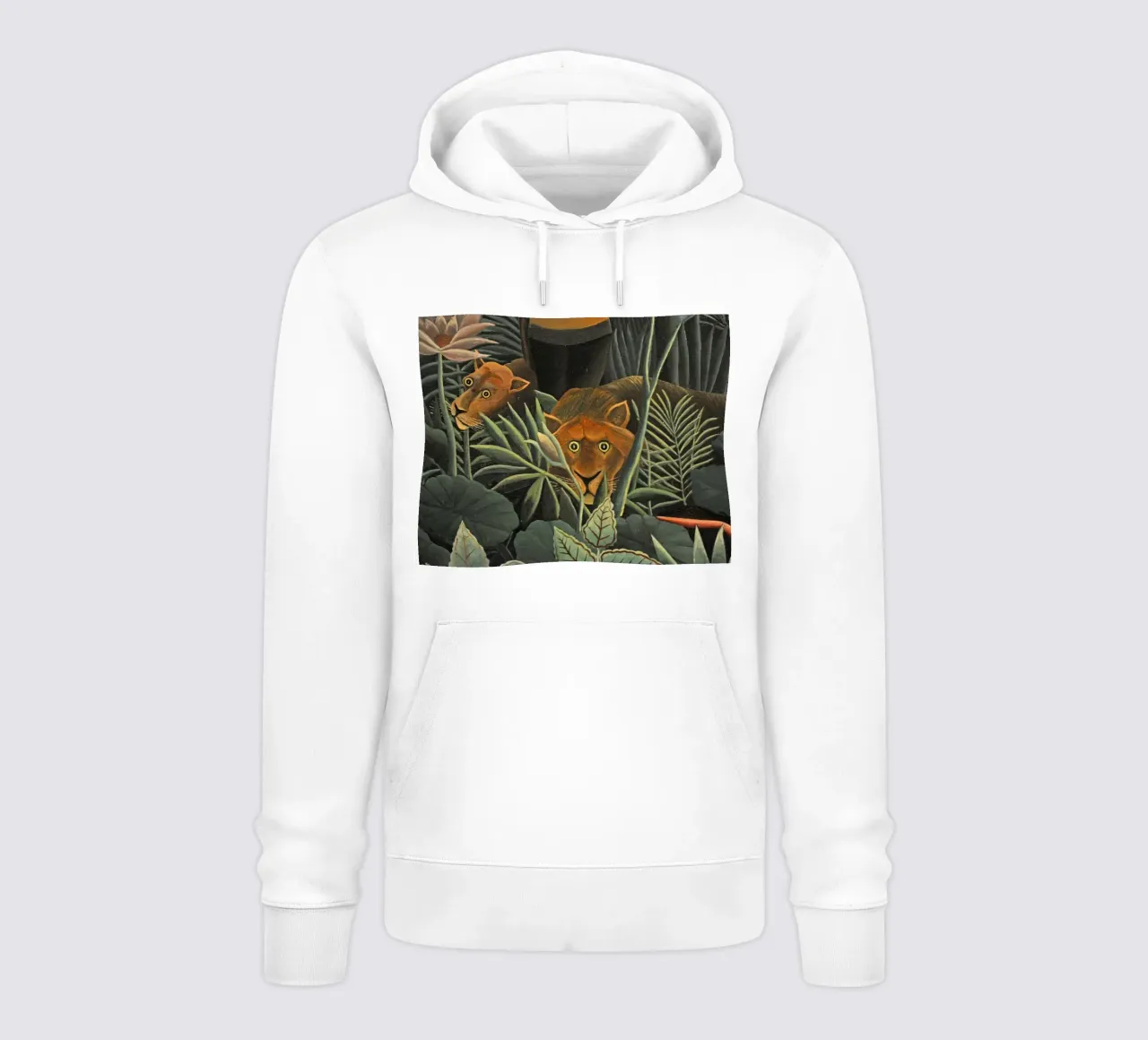 Henri Rousseau - Due leonesse felpa con cappuccio da KOOL STORE