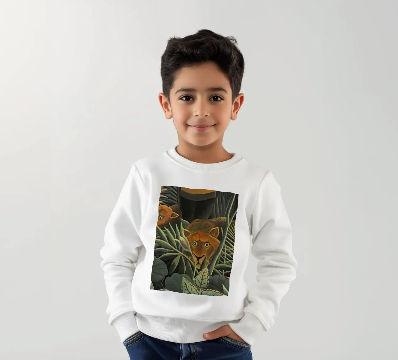 Henri Rousseau - Due leonesse felpa bambino da KOOL STORE