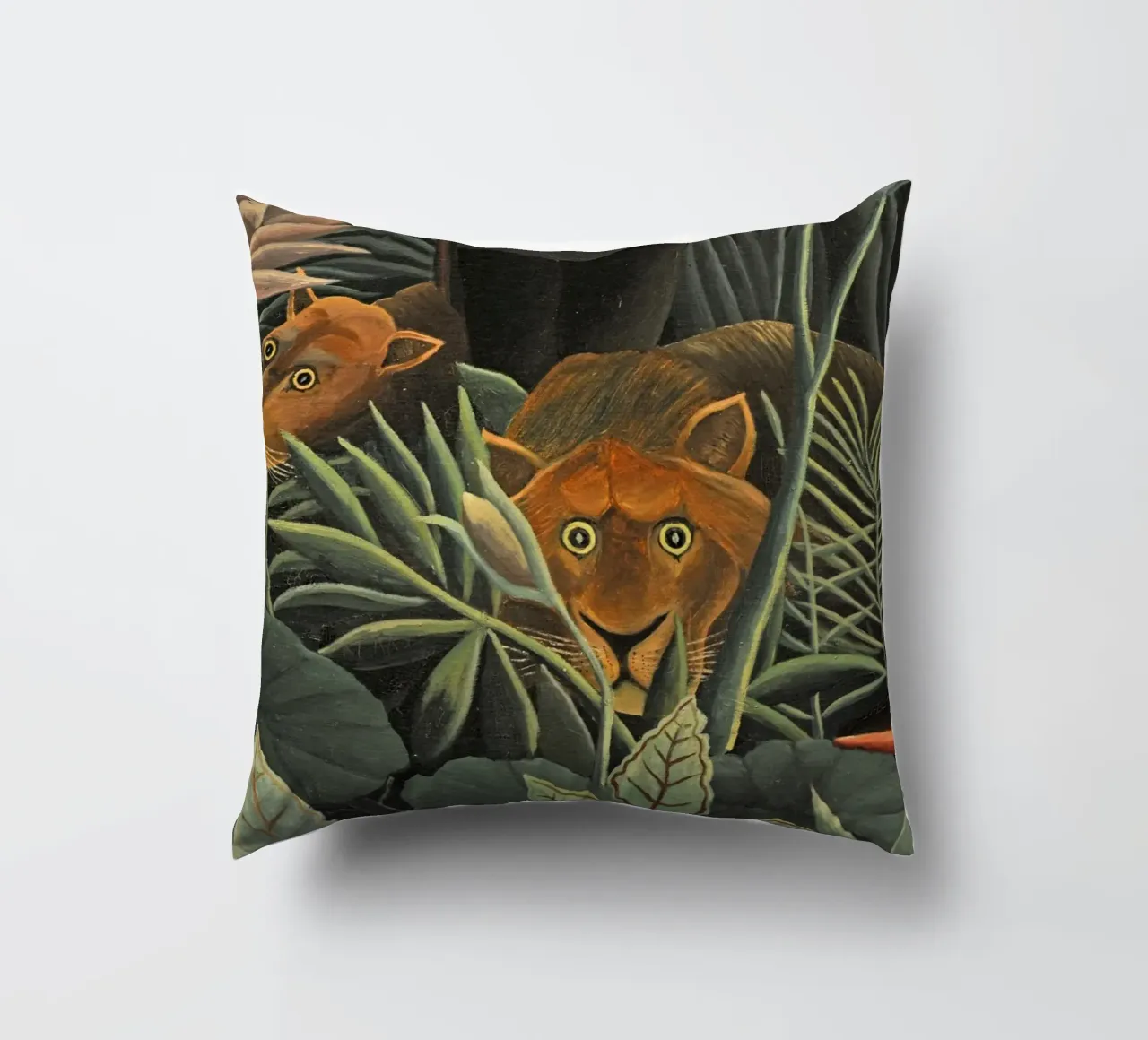 Henri Rousseau - Due leonesse cuscino da KOOL STORE