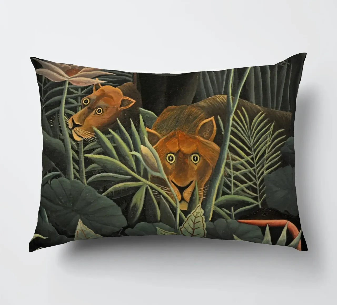 Henri Rousseau - Due leonesse cuscino da KOOL STORE