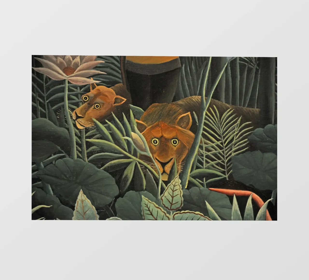 Henri Rousseau - Due leonesse pellicola backlit da KOOL STORE
