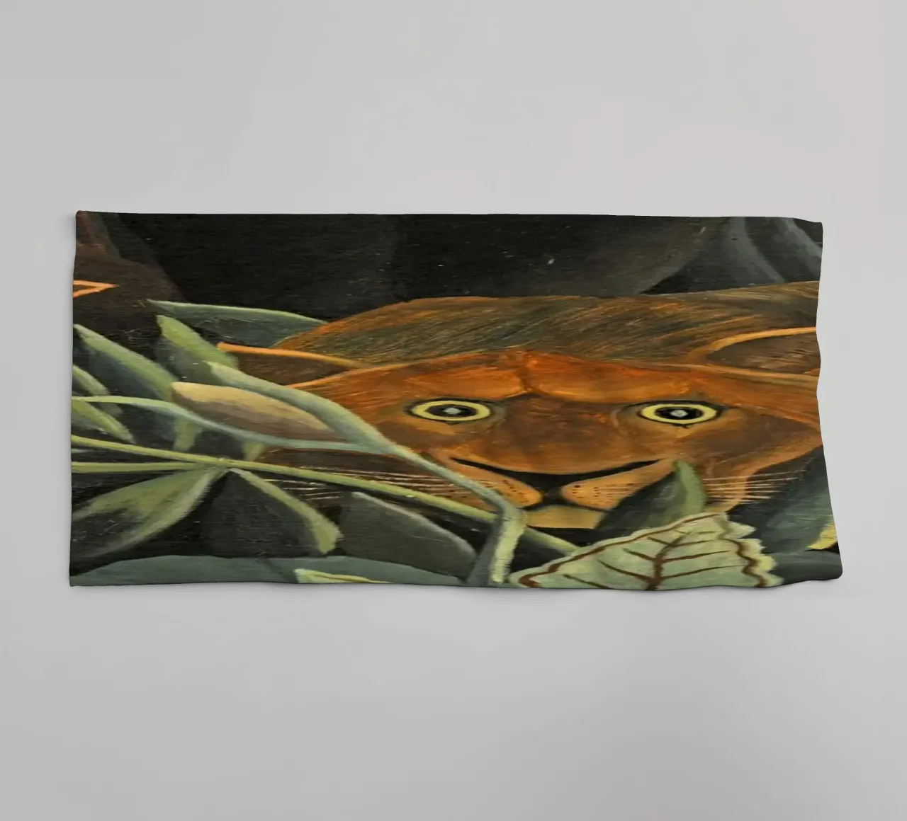 Henri Rousseau - Due leonesse asciugamano da bagno da KOOL STORE