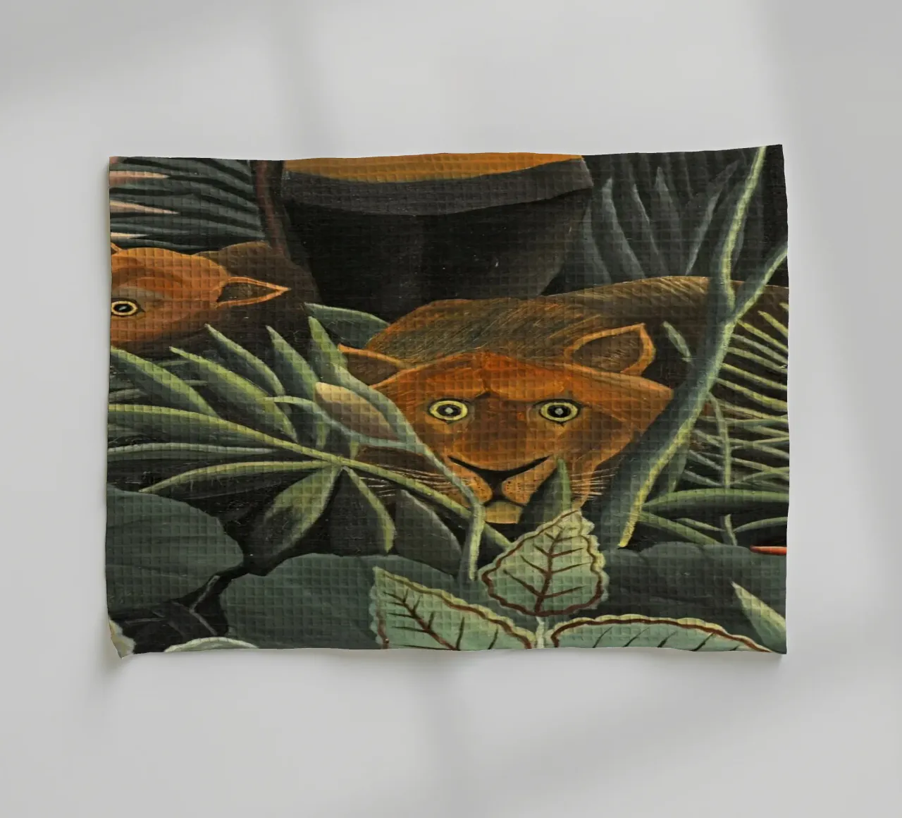 Henri Rousseau - Due leonesse canovaccio da cucina da KOOL STORE