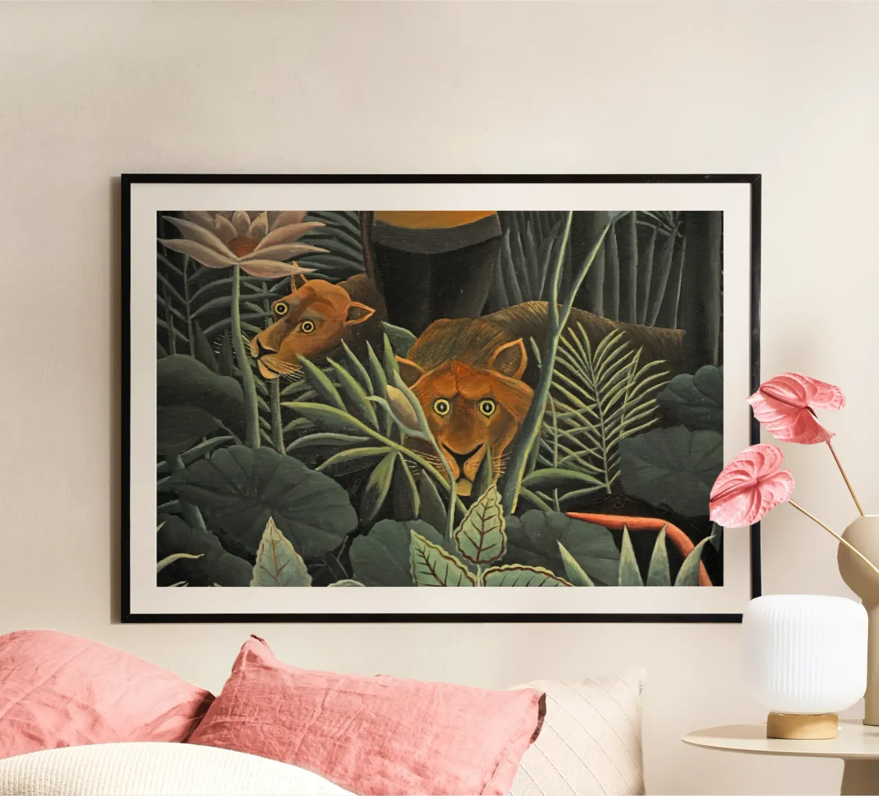 Henri Rousseau - Due leonesse carta hahnemühle da KOOL STORE
