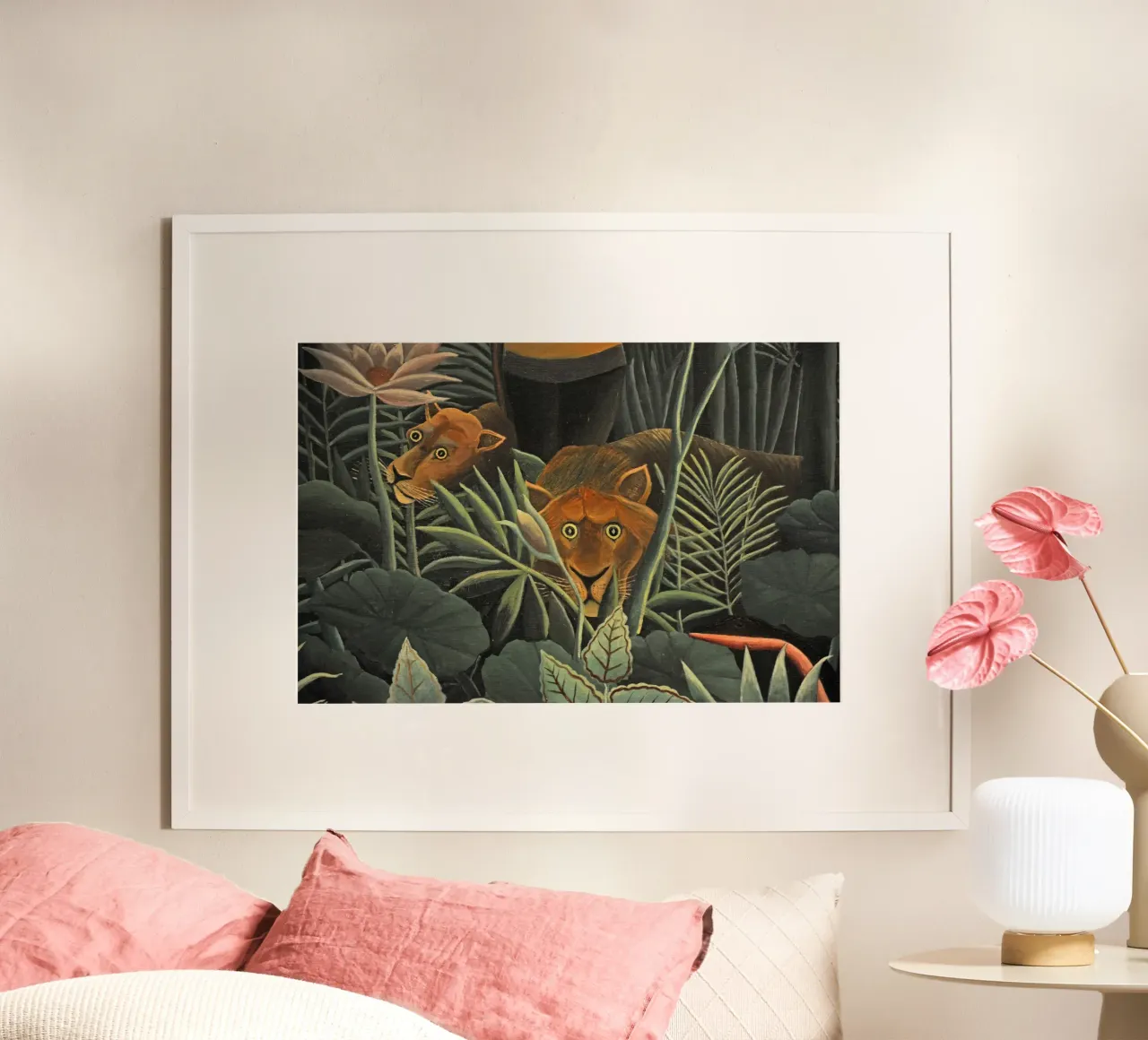 Henri Rousseau - Due leonesse carta hahnemühle da KOOL STORE