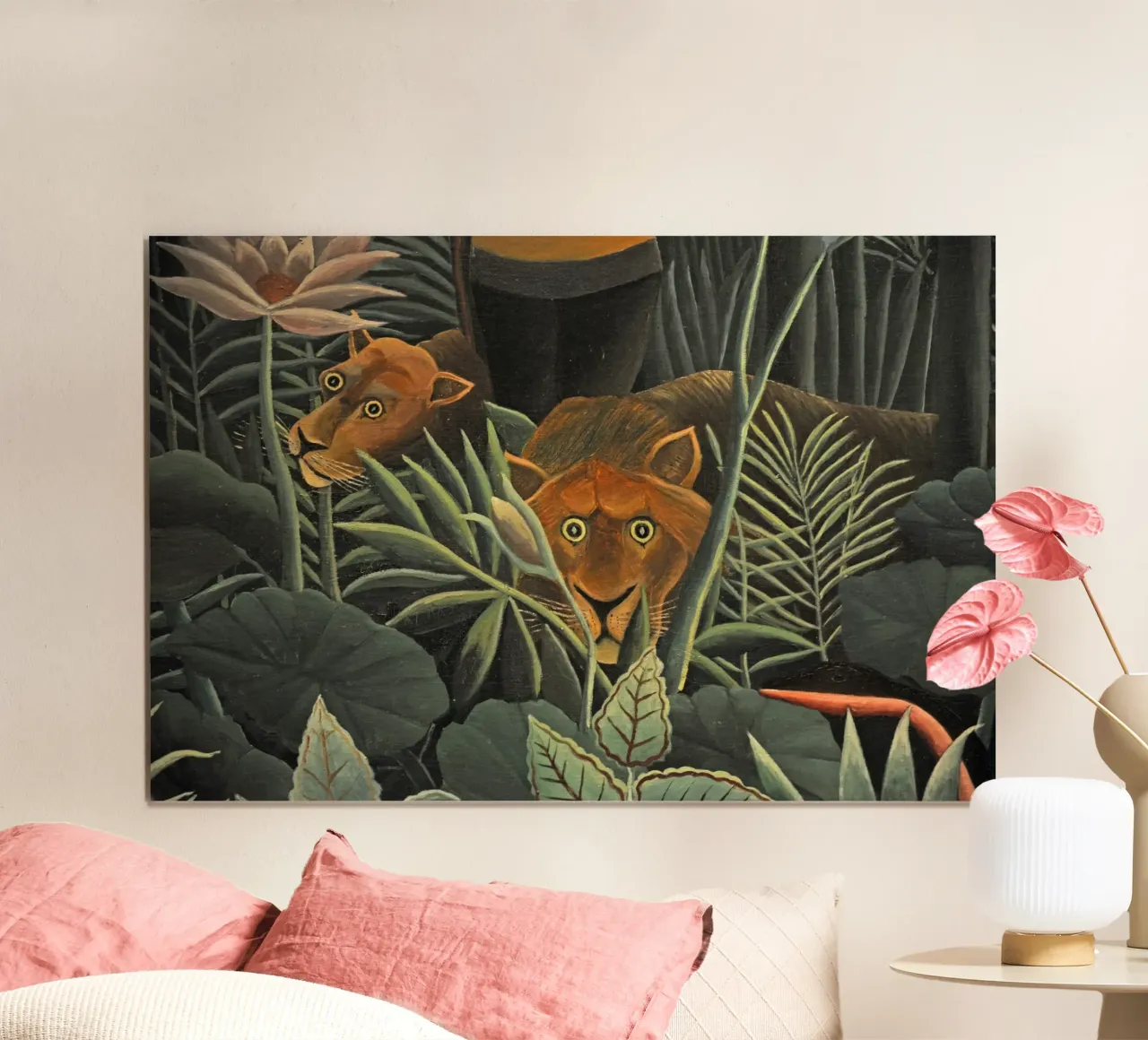 Henri Rousseau - Due leonesse carta hahnemühle da KOOL STORE