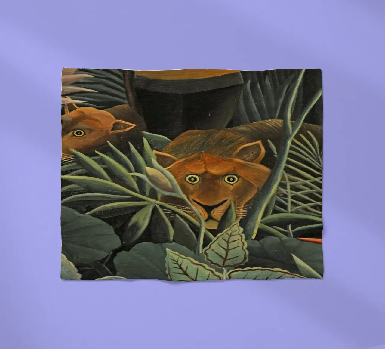 Henri Rousseau - Due leonesse coperta in pile da KOOL STORE