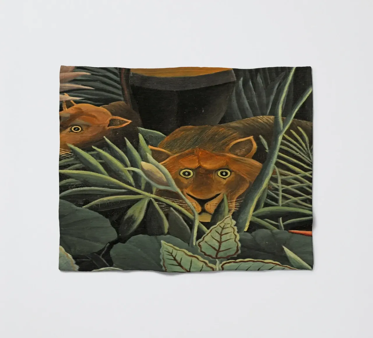 Henri Rousseau - Due leonesse coperta in pile da KOOL STORE