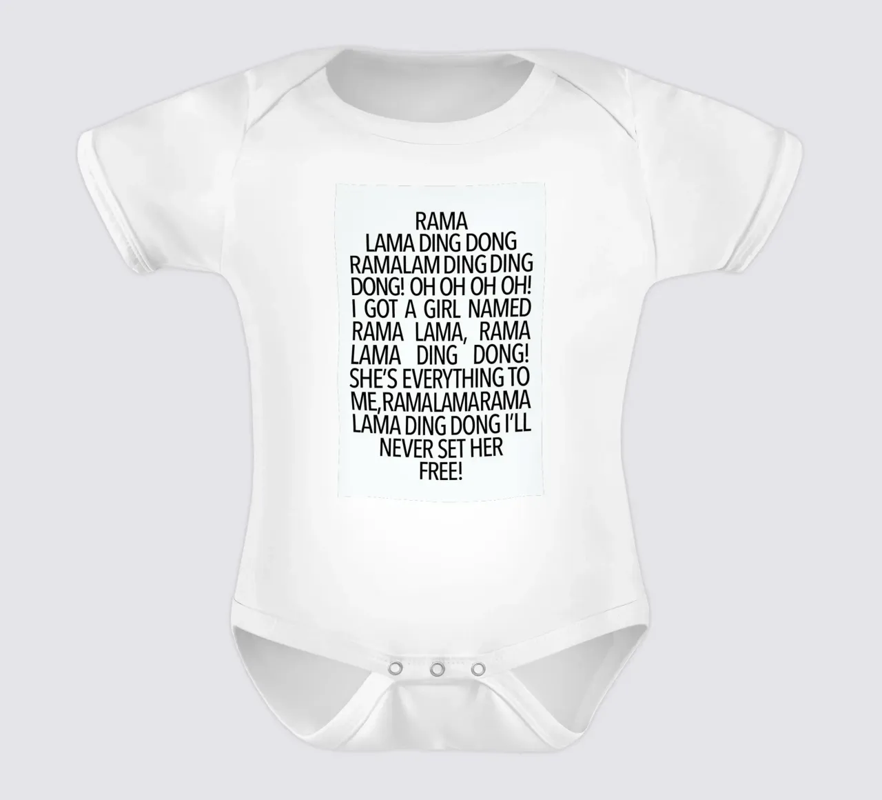 Ding Dong short-sleeve baby romper by Studio One