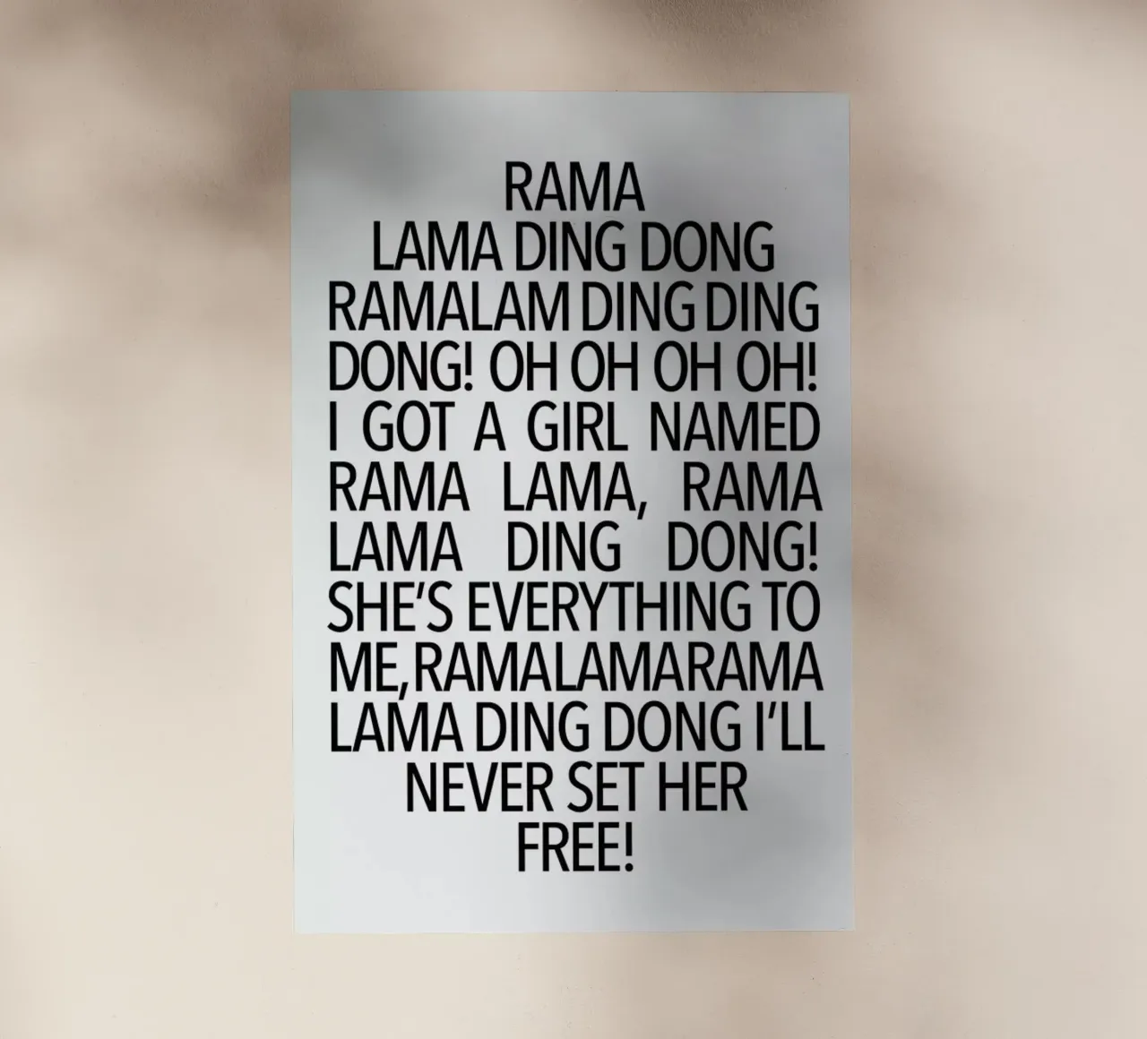 Ding Dong pellicola backlit da Studio One