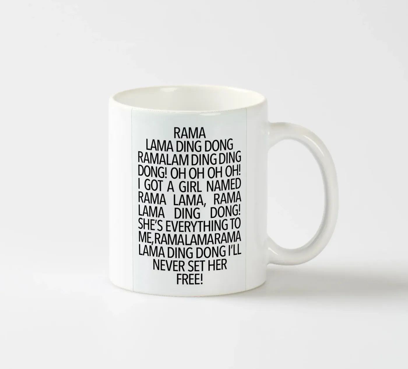 Ding Dong ceramic mug by Studio One