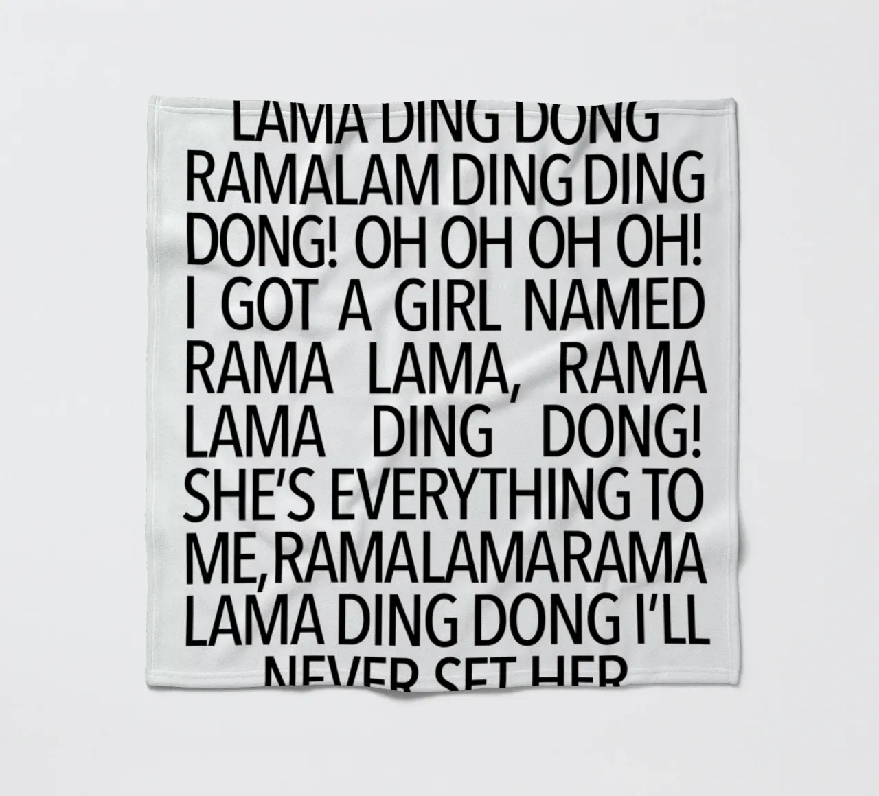 Ding Dong fleece blanket by Studio One