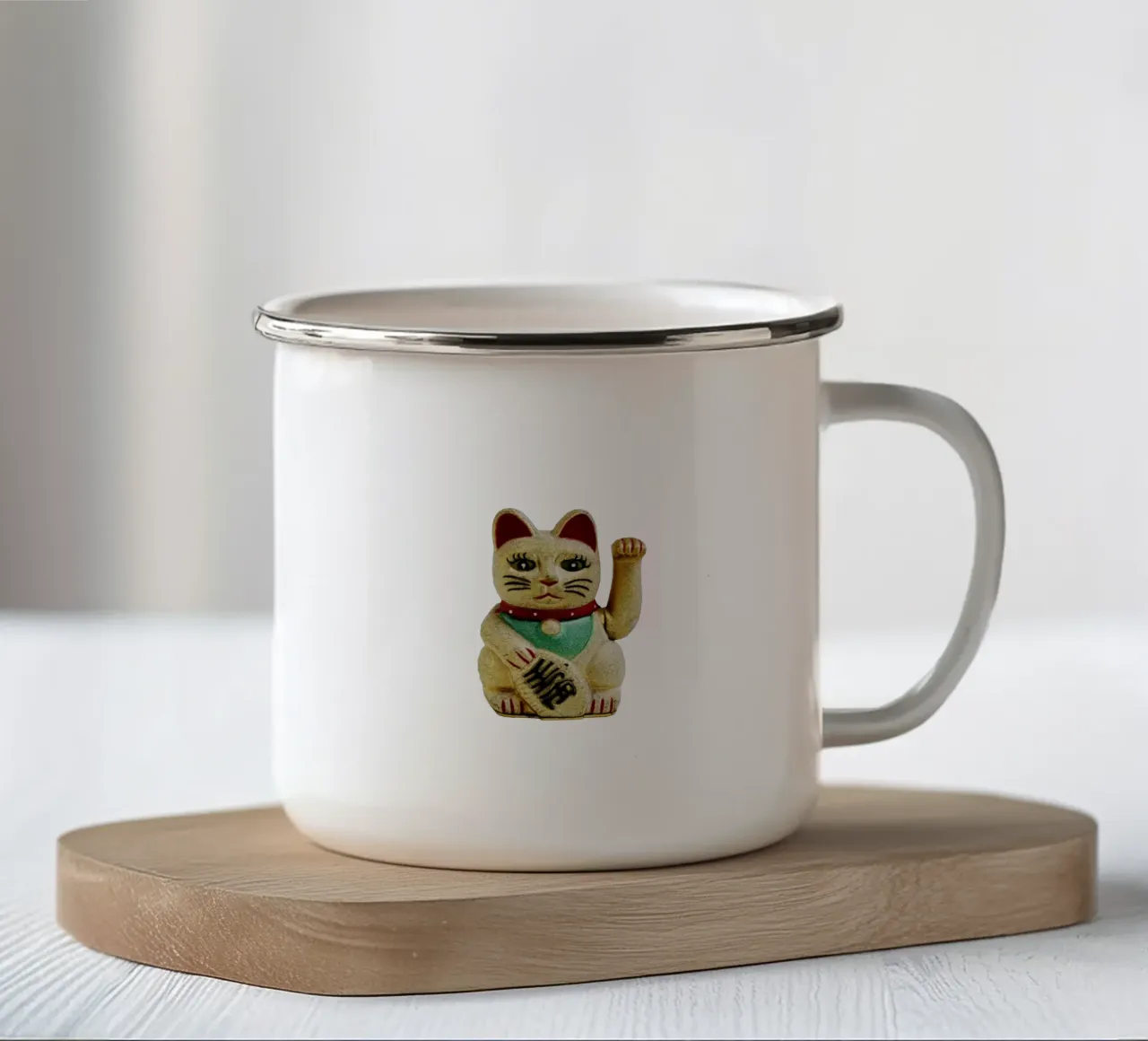 Stregatto in Cina tazza in smalto da Simon Koy