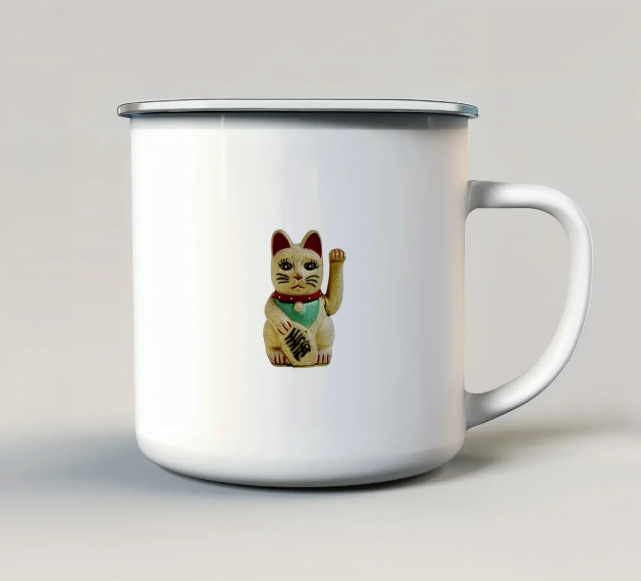 Stregatto in Cina tazza in smalto da Simon Koy