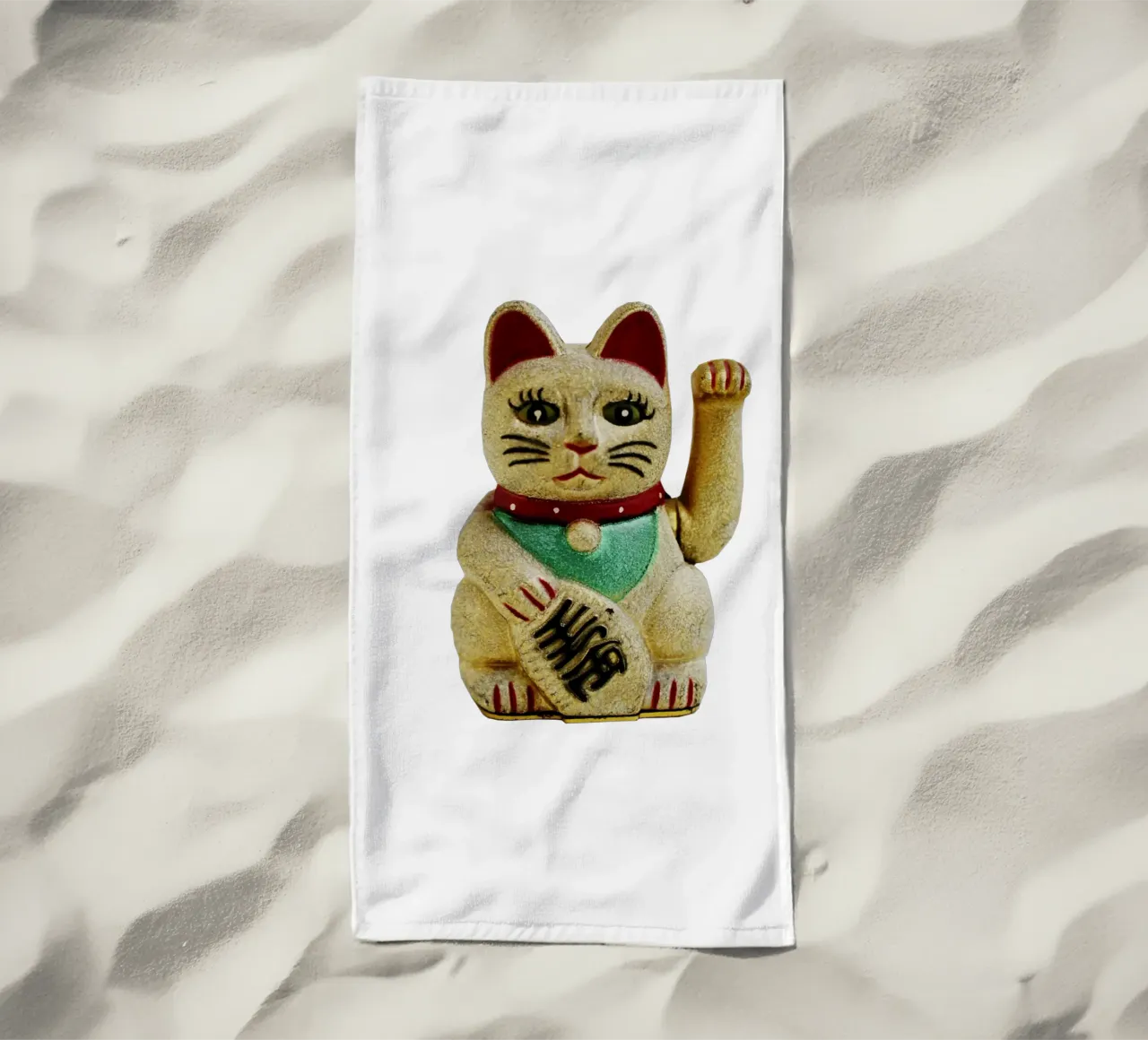 Stregatto in Cina telo mare da Simon Koy