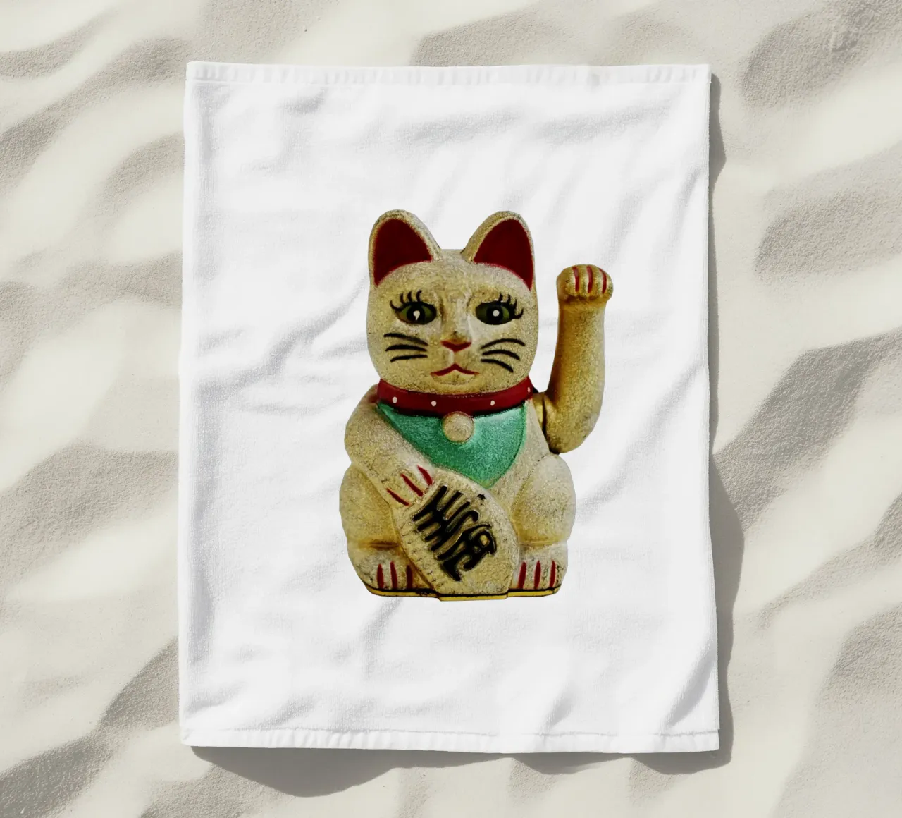 Stregatto in Cina telo mare da Simon Koy