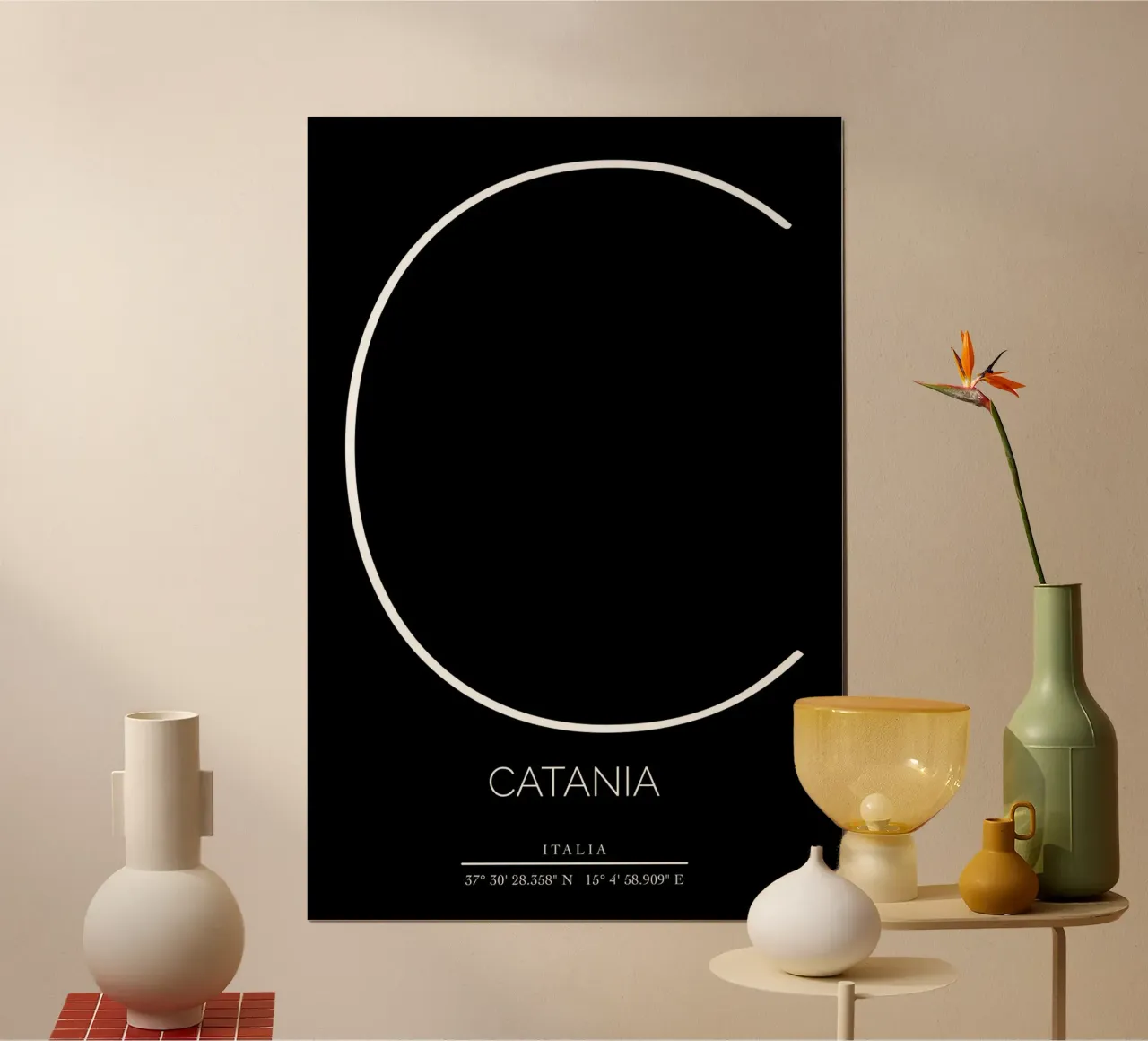 CATANIA - nero poster da CityLights