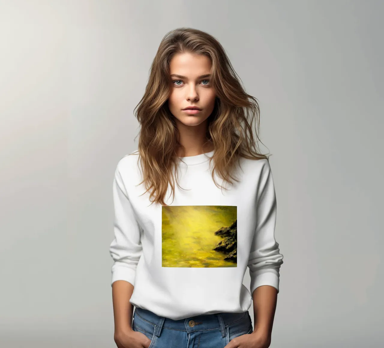 UN LUOGO TRANQUILLO. felpa da Thierry Vobmann Abstract painting