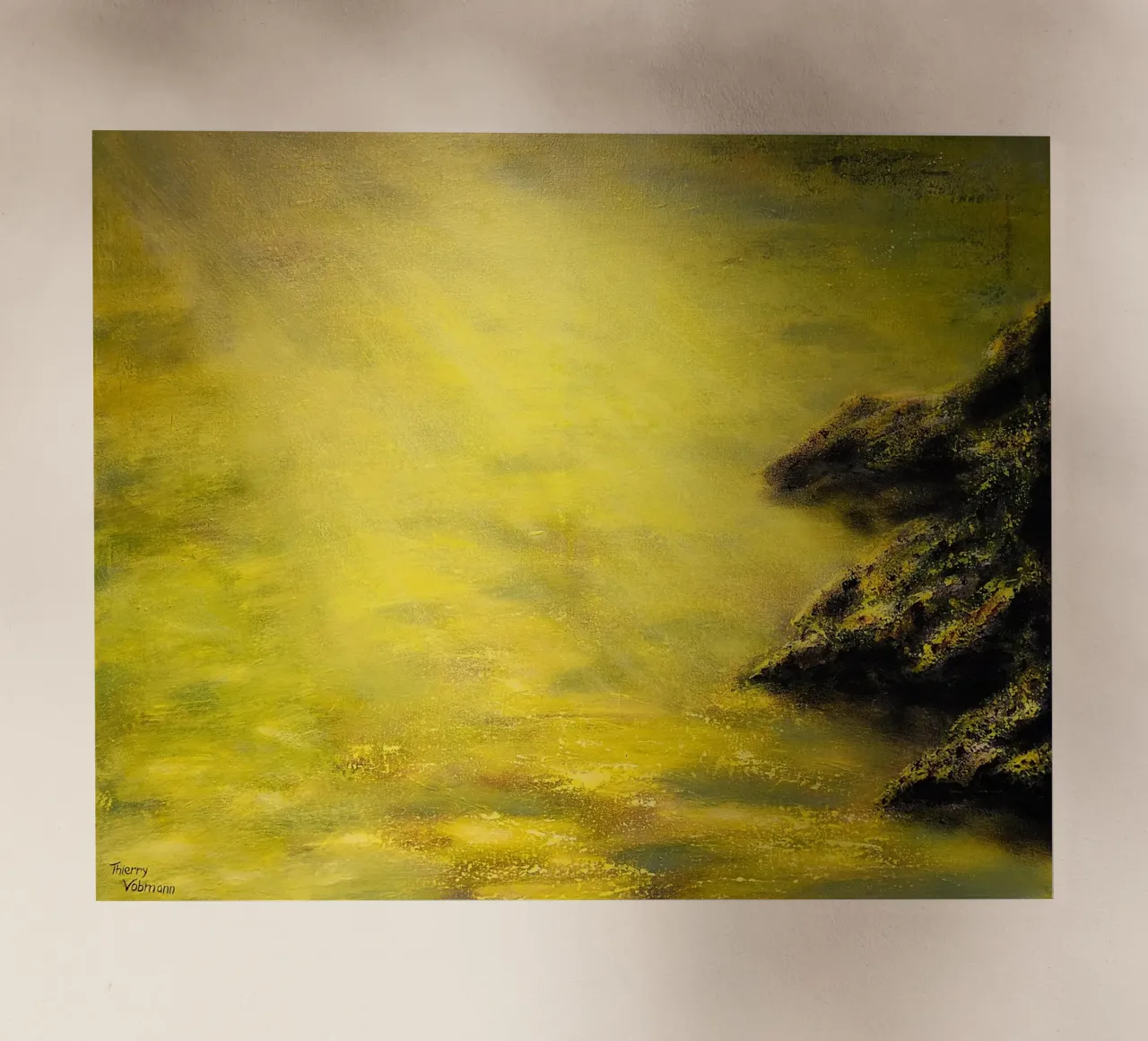 UN LUOGO TRANQUILLO. pellicola backlit da Thierry Vobmann Abstract painting