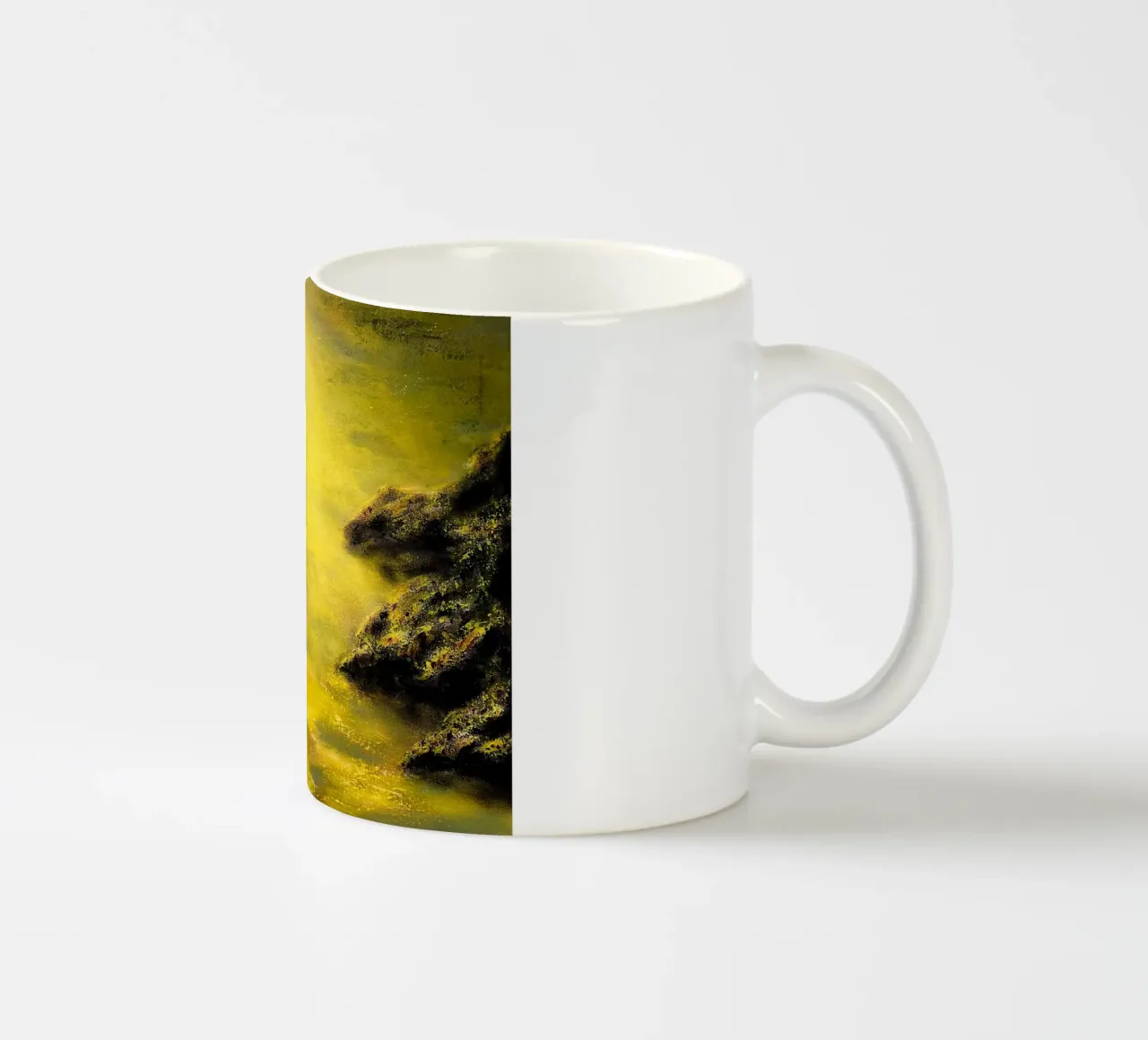 UN LUOGO TRANQUILLO. tazza in ceramica da Thierry Vobmann Abstract painting