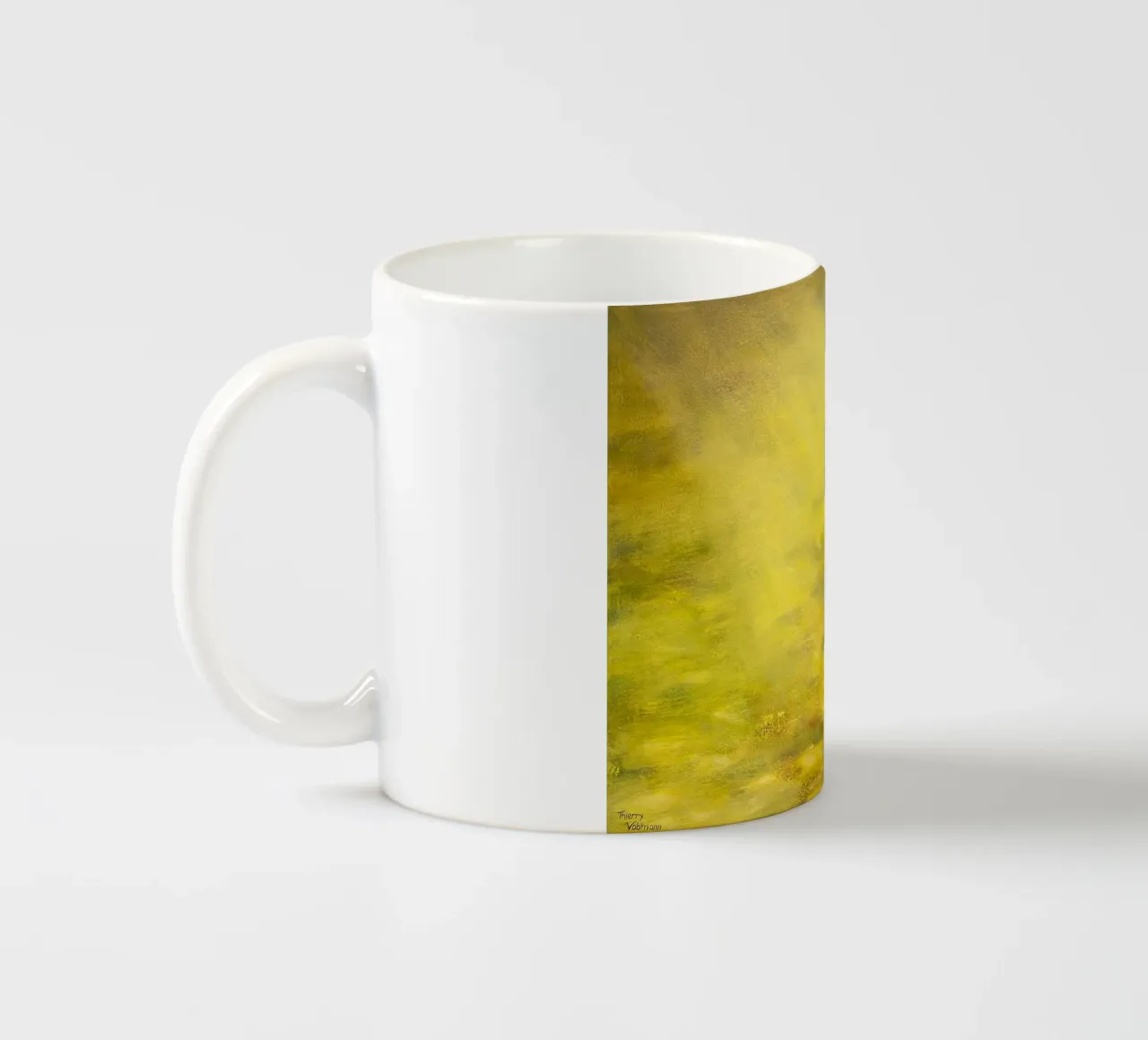 UN LUOGO TRANQUILLO. tazza in ceramica da Thierry Vobmann Abstract painting