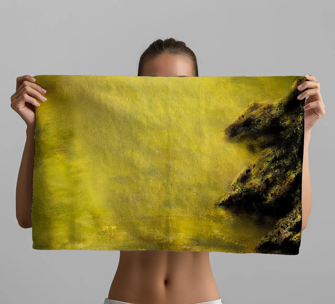 UN LUOGO TRANQUILLO. asciugamano da bagno da Thierry Vobmann Abstract painting
