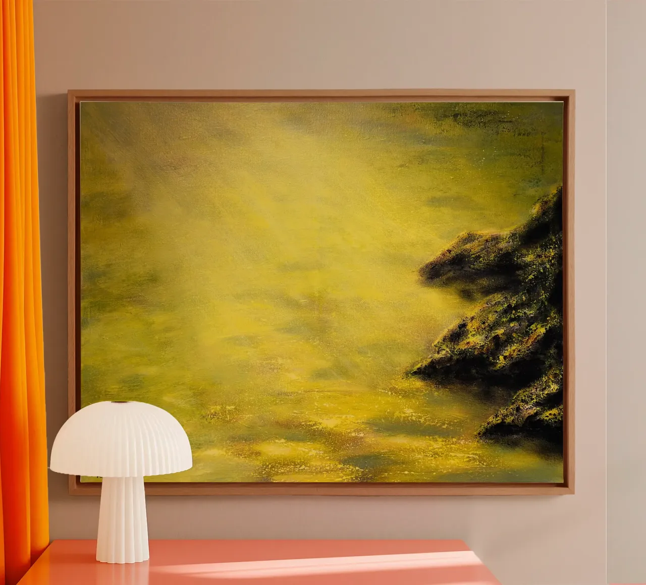 UN LUOGO TRANQUILLO. tela da Thierry Vobmann Abstract painting