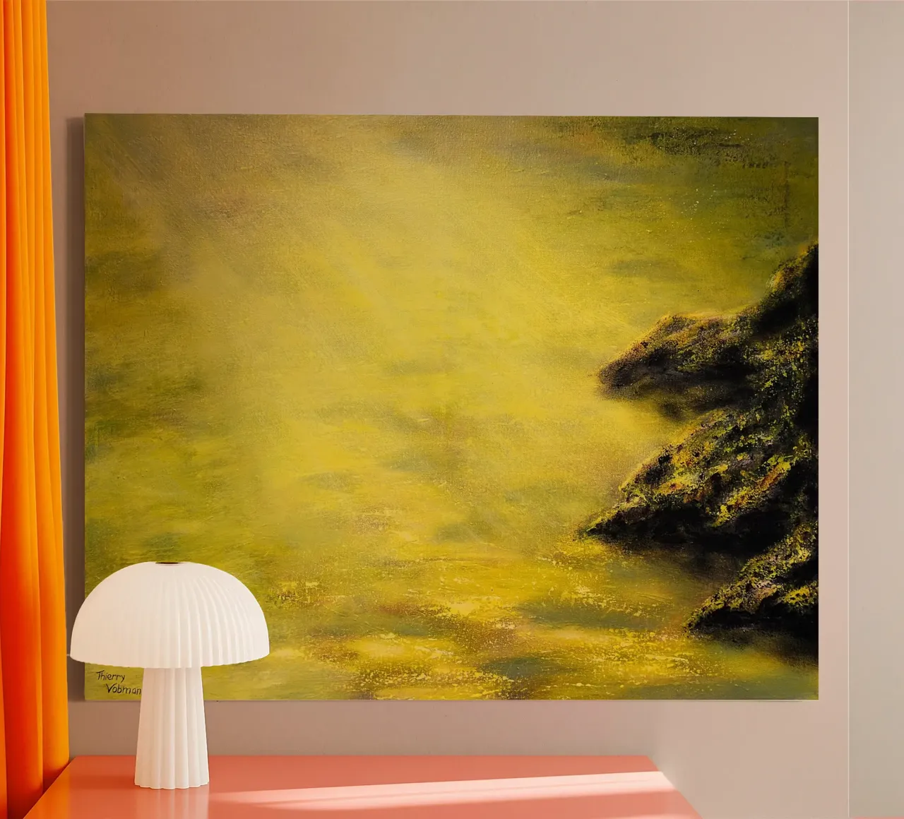 UN LUOGO TRANQUILLO. tela da Thierry Vobmann Abstract painting