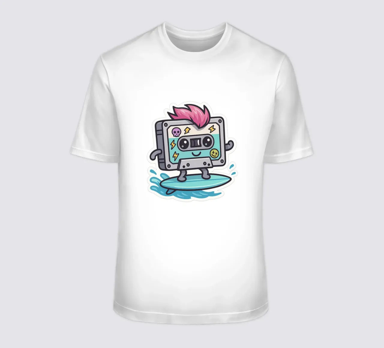 Cassetta adesiva Punk Surfeuse Kawaii t-shirt da Punk & Cute - Affiches & Stickers