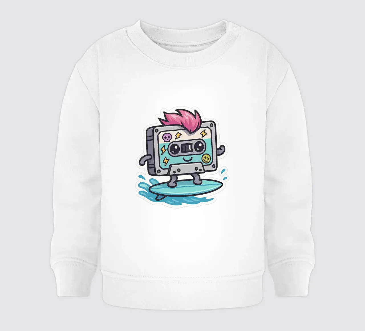 Cassetta adesiva Punk Surfeuse Kawaii felpa neonato da Punk & Cute - Affiches & Stickers