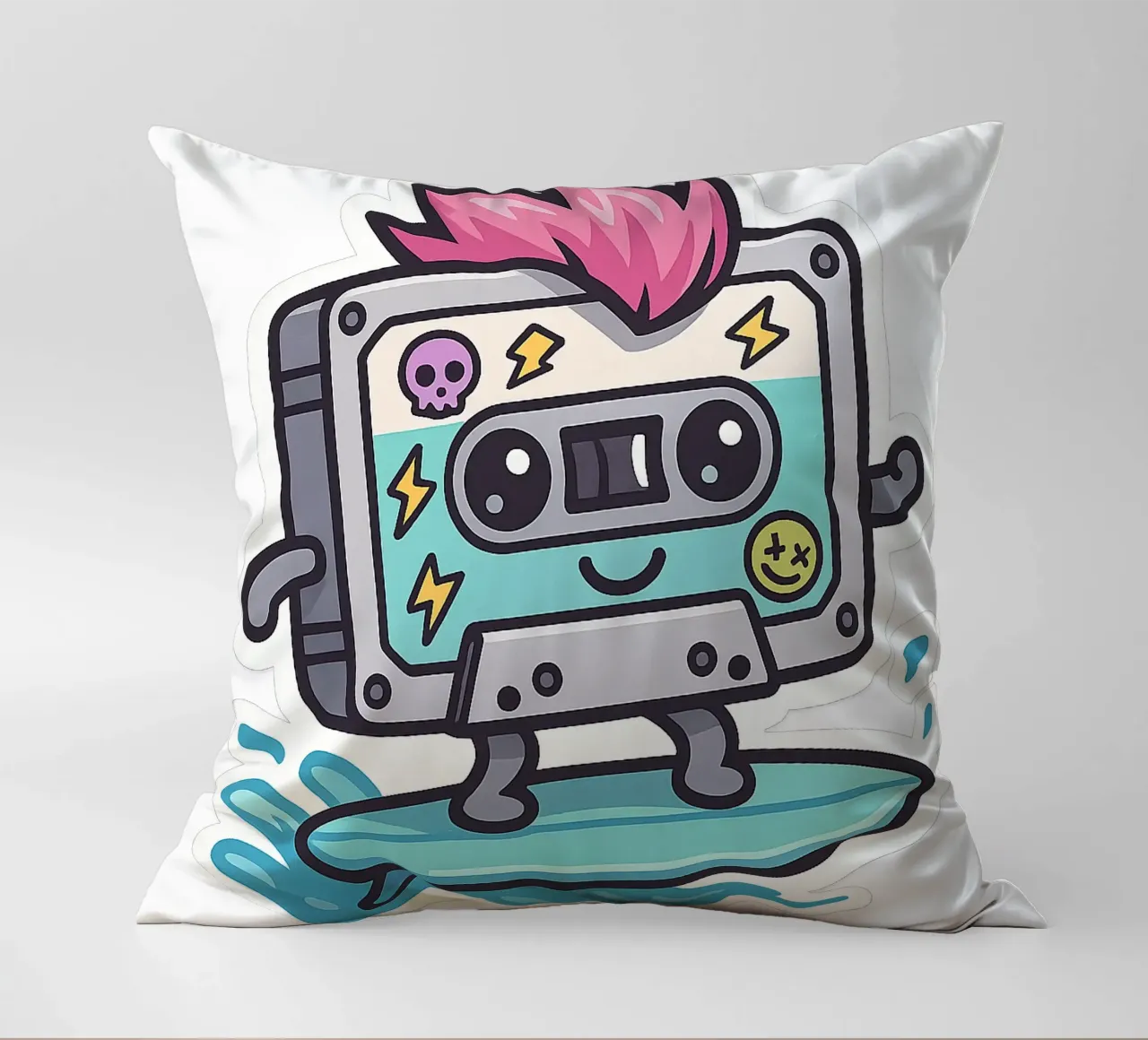 Cassetta adesiva Punk Surfeuse Kawaii cuscino da Punk & Cute - Affiches & Stickers
