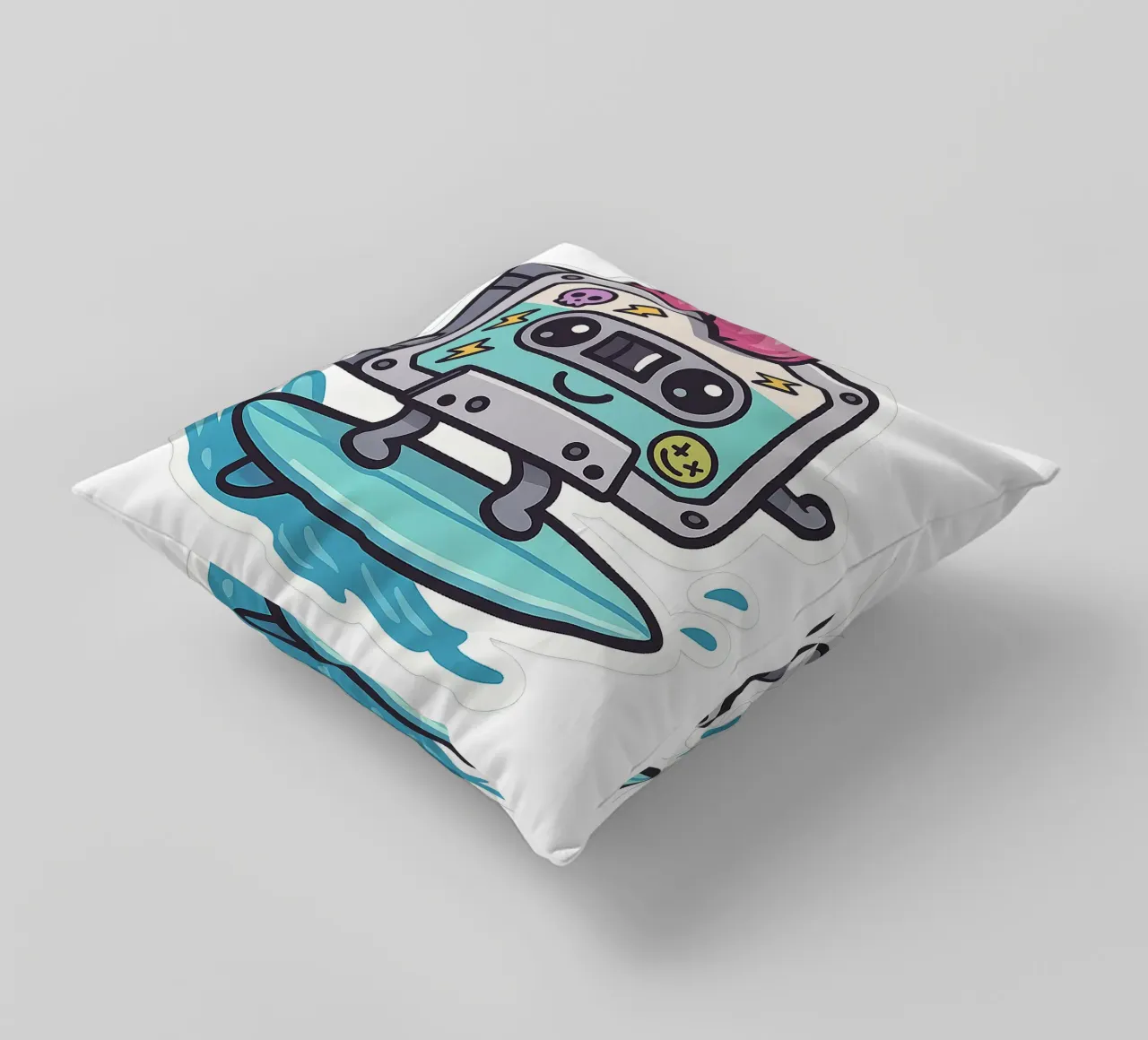 Cassetta adesiva Punk Surfeuse Kawaii cuscino da Punk & Cute - Affiches & Stickers