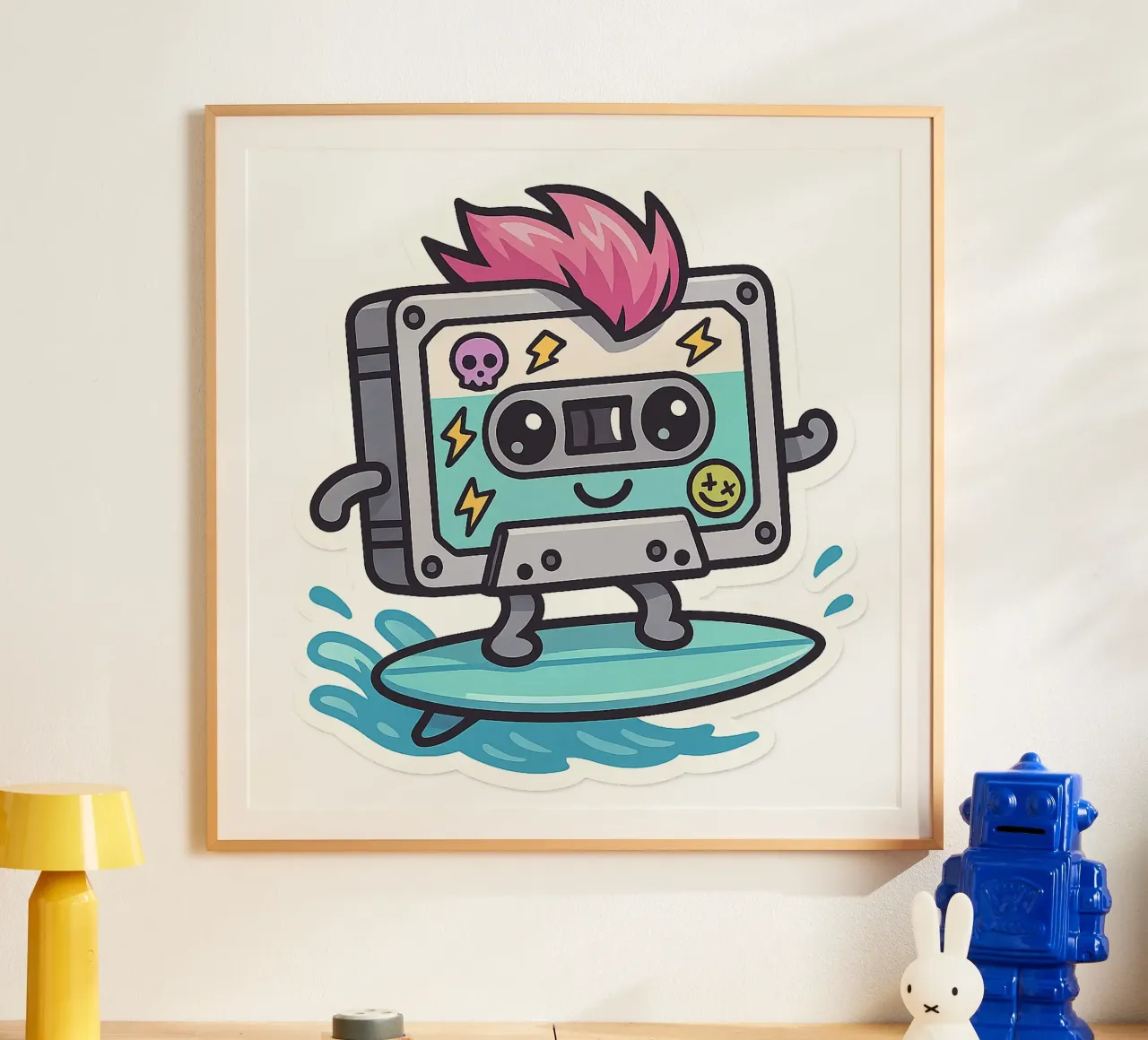 Cassetta adesiva Punk Surfeuse Kawaii carta hahnemühle da Punk & Cute - Affiches & Stickers