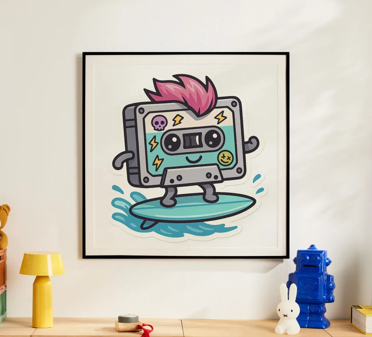 Cassetta adesiva Punk Surfeuse Kawaii carta hahnemühle da Punk & Cute - Affiches & Stickers