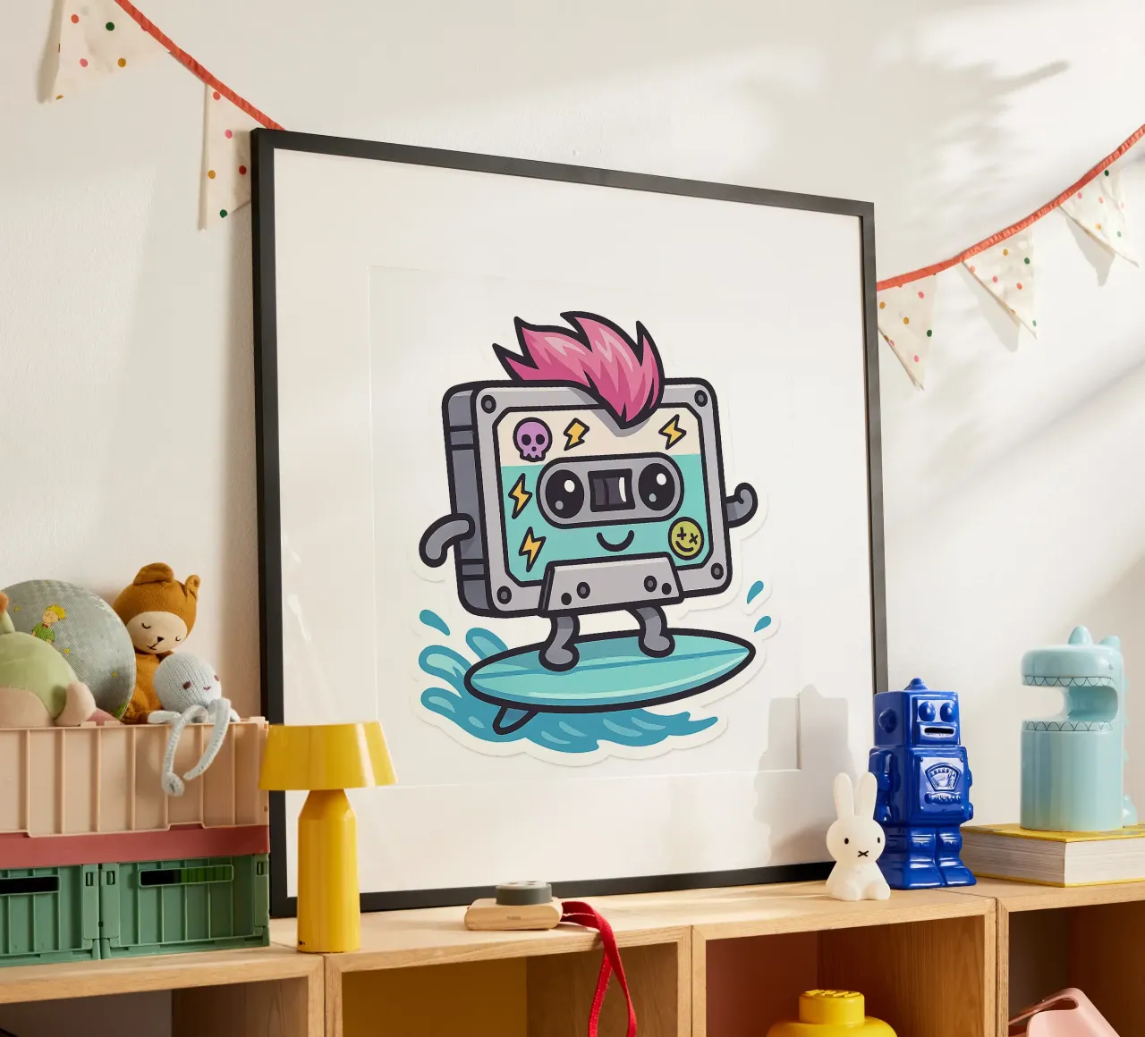 Cassetta adesiva Punk Surfeuse Kawaii carta hahnemühle da Punk & Cute - Affiches & Stickers