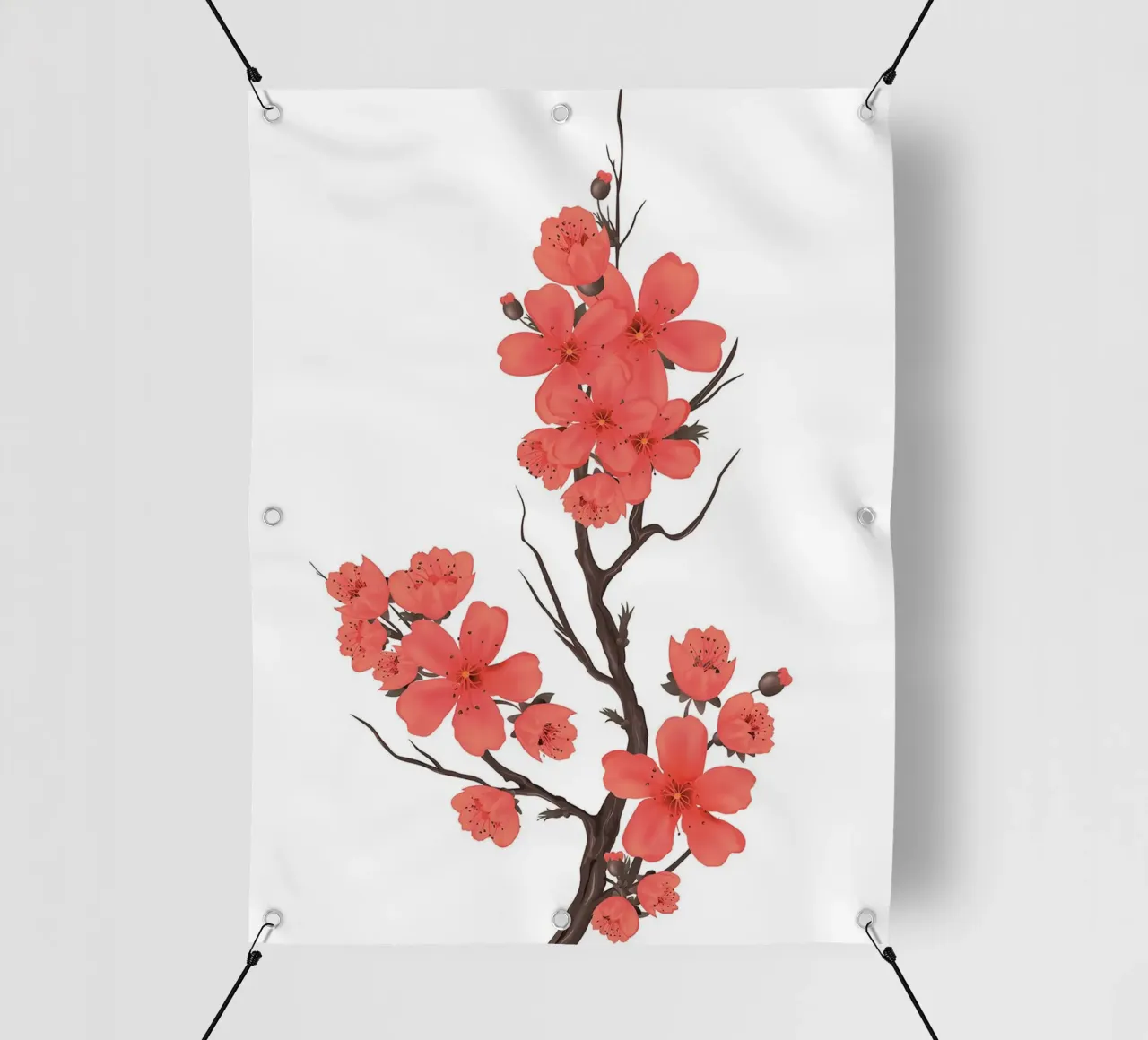 Fiori di ciliegio corallo telo in pvc da Jennifer