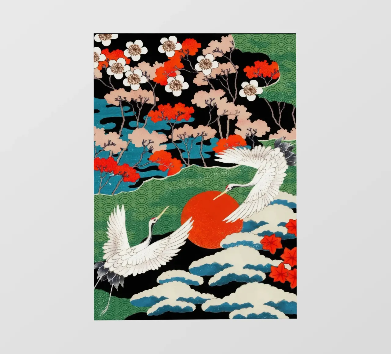 JApanese Vintage Two Bird pellicola backlit da Palletolate